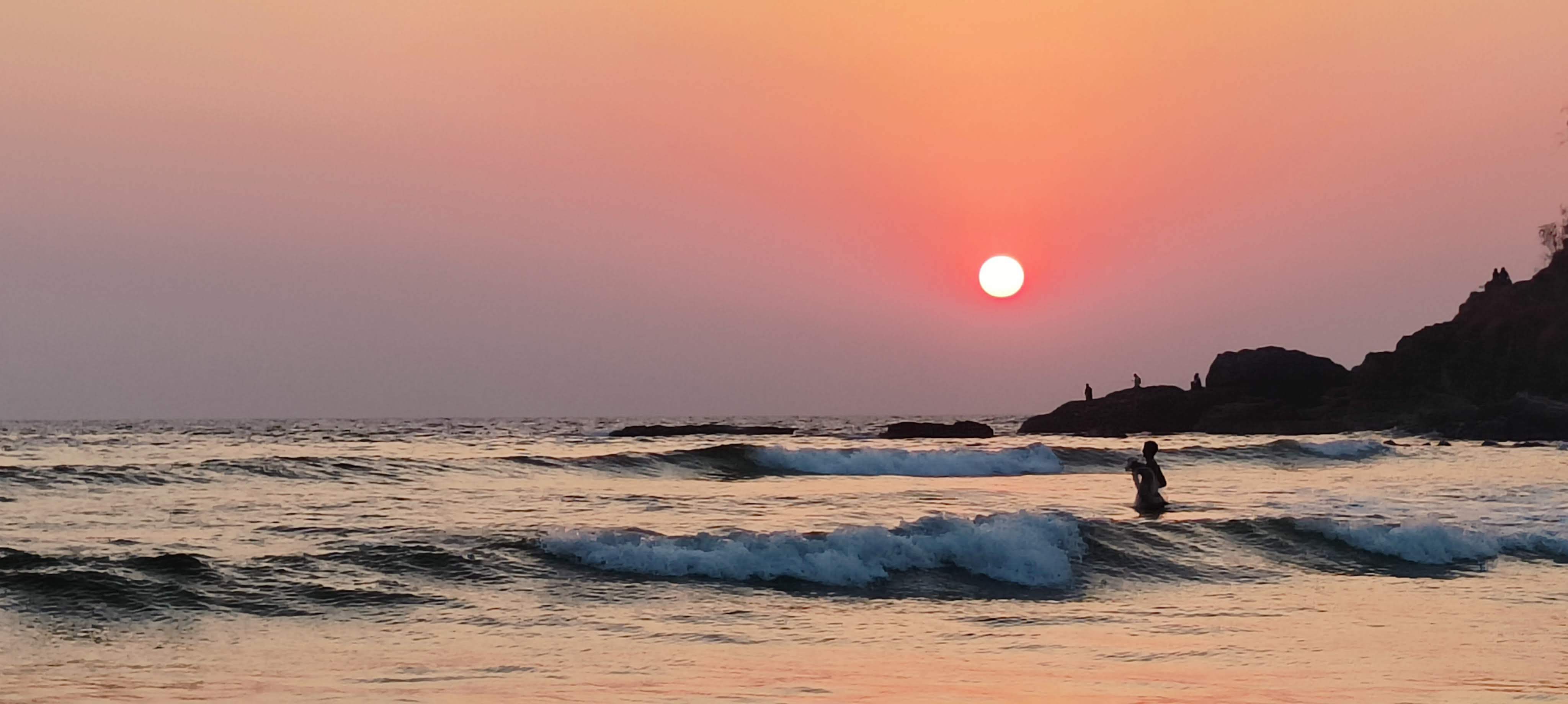 baga beach sunset